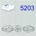 Swarovski® - Bead 5203 ( Polygon 15 faccette )