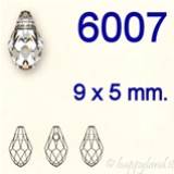 Swarovski® 6007 - 9 x 5 mm - Small briolette pendant